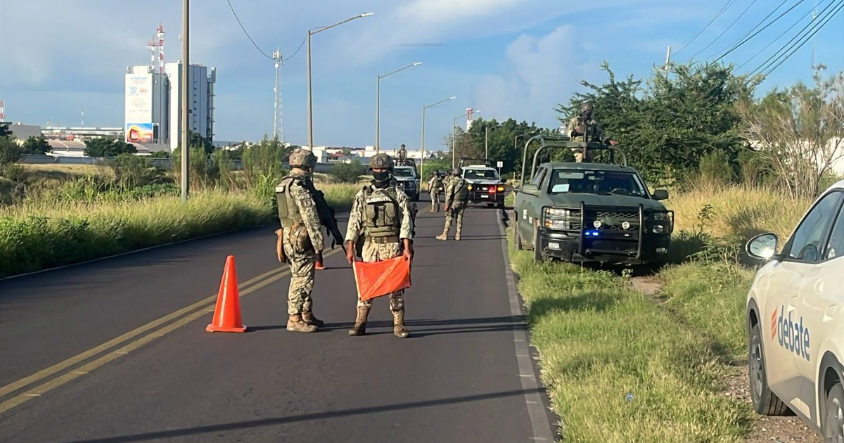 Soldados en Culiacán en operativo tras hallazgo de restos humanos en avenida Federalismo
