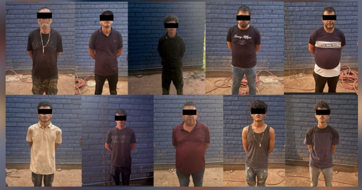 Personas detenidas en operativo de la Sedena en Culiacán, Sinaloa