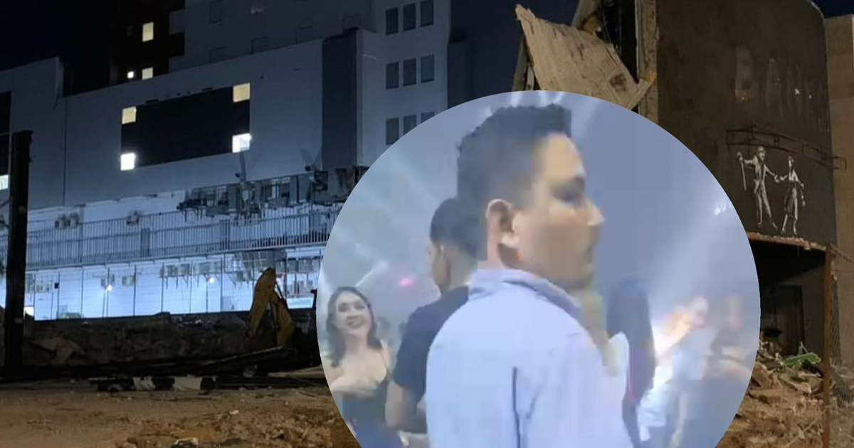 Demolición del antro Banksy en Mazatlán con un evento social en curso