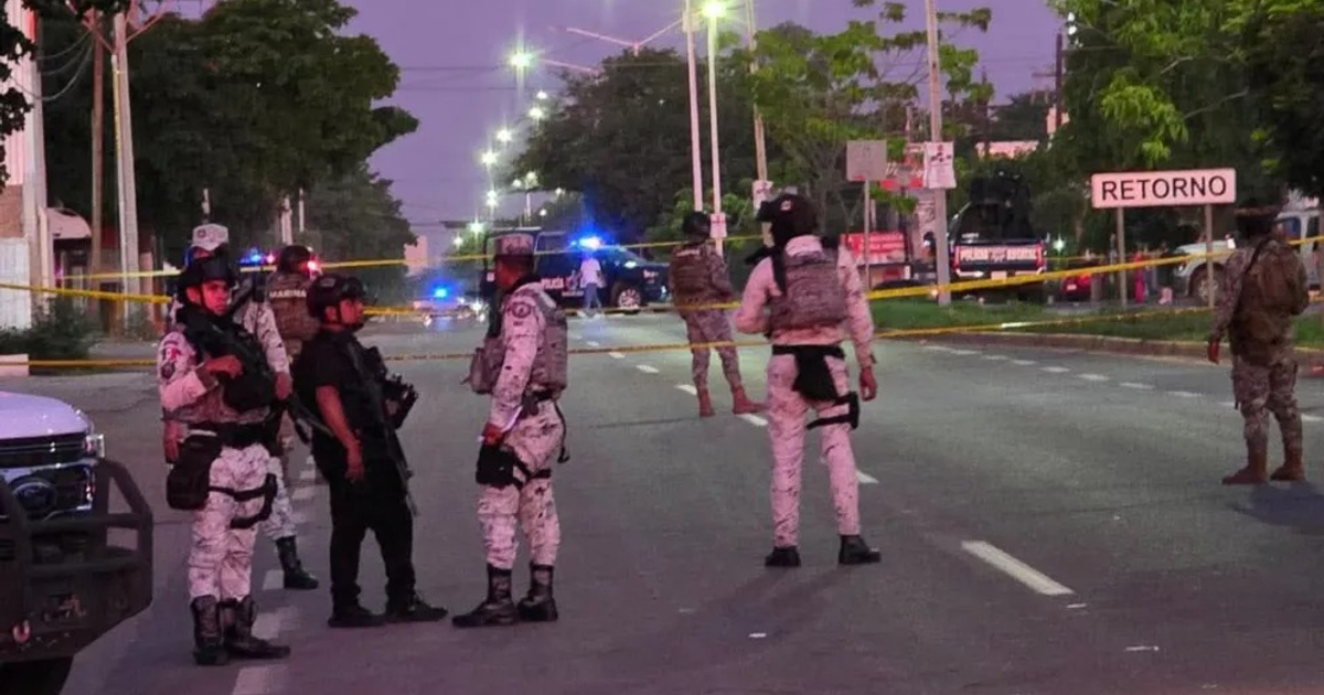 Fuerzas de seguridad en Culiacán tras ataque armado, 10 de octubre de 2025