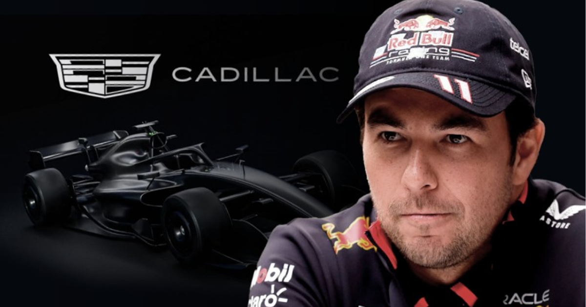 Piloto de Cadillac con auto de Fórmula 1 negro, preparándose para el Gran Premio de Australia 2026.