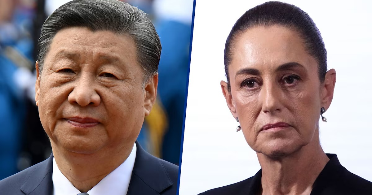 Montaje de dos personas separadas, simbolizando la tensión comercial entre México y China por investigaciones antidumping.