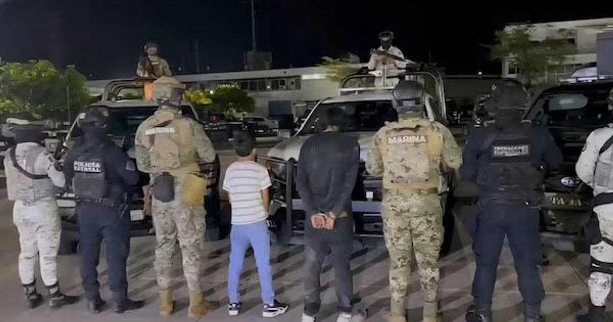 Operativo nocturno en Tabasco con fuerzas de seguridad y detenidos
