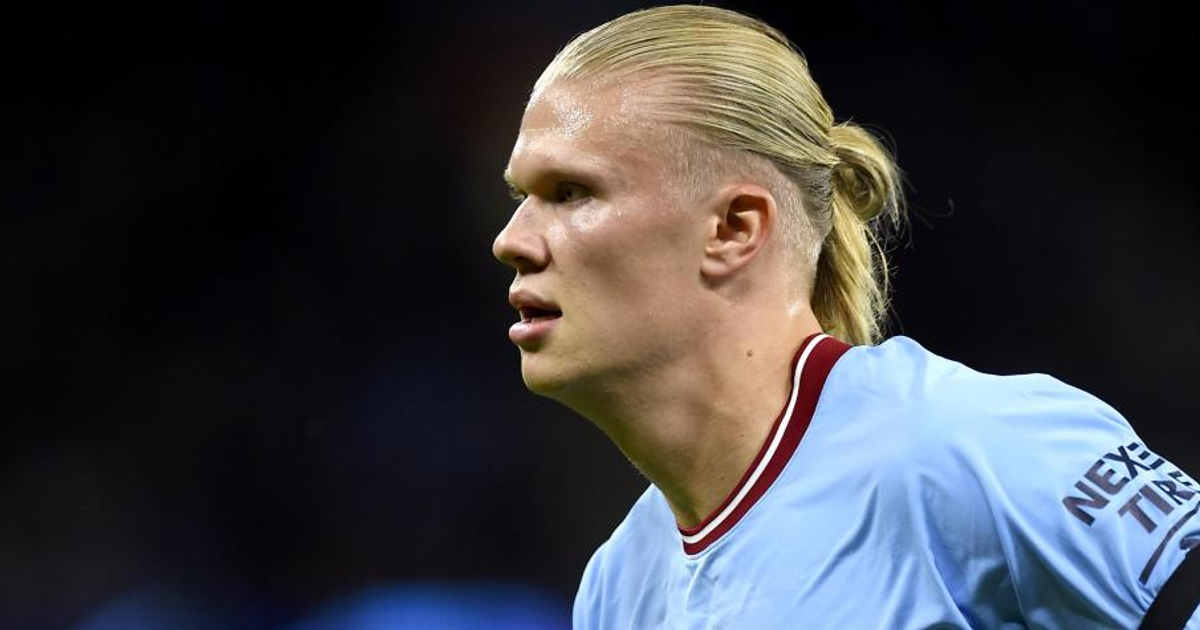 Erling Haaland celebrando un gol en la UEFA Champions League