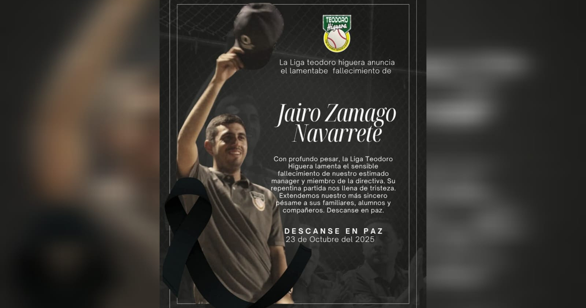 Mensaje de condolencias de la Liga Teodoro Higuera por Jairo Zamago Navarrete