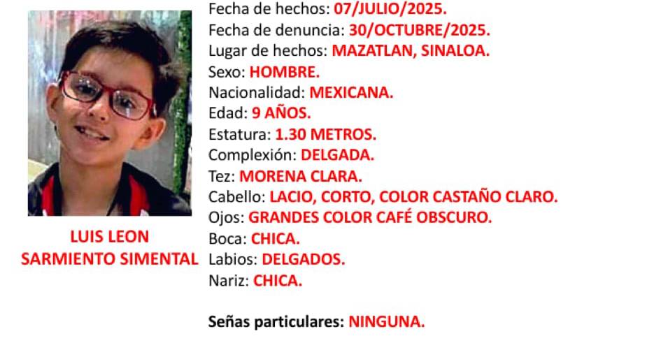 . Mazatlán, . Sinaloa, #Desapariciones, alerta amber, Búsqueda de menores