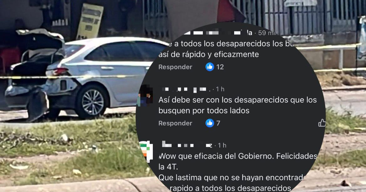 Vehículo con maletero abierto en escena de búsqueda de desaparecidos en Culiacán
