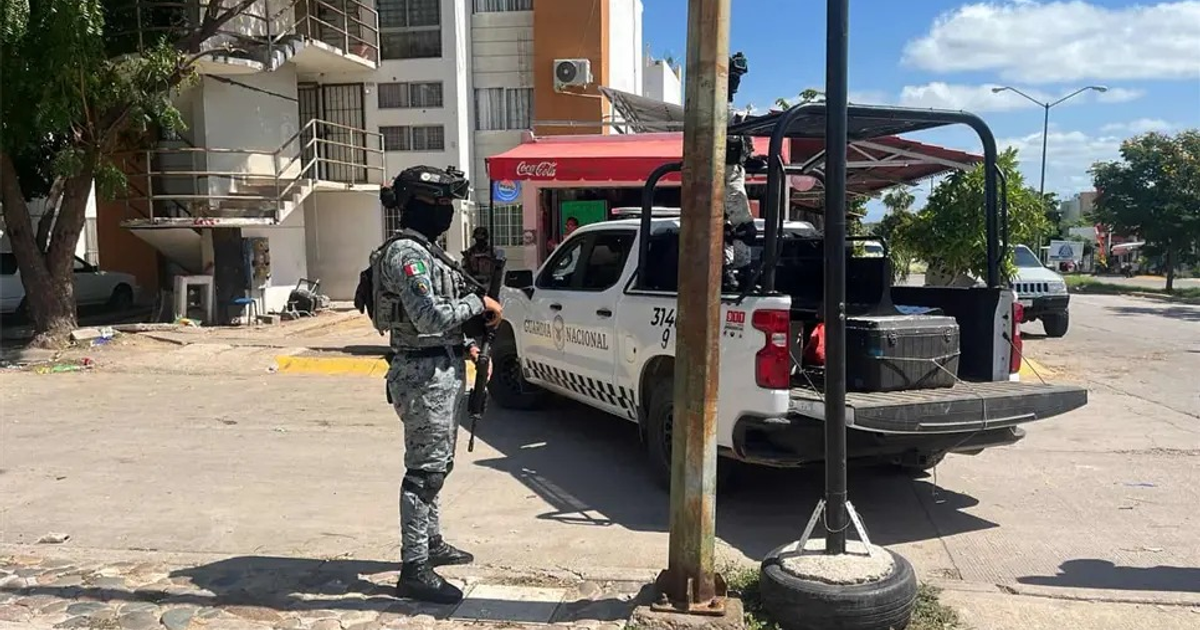 Guardia Nacional en operativo en Culiacán, Sinaloa, tras incidente en Zona Dorada Dos