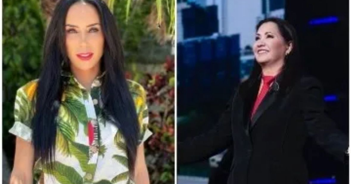 Dos mujeres sonrientes en diferentes contextos, reflejando la relación entre Ana Gabriel e Inés Gómez Mont.