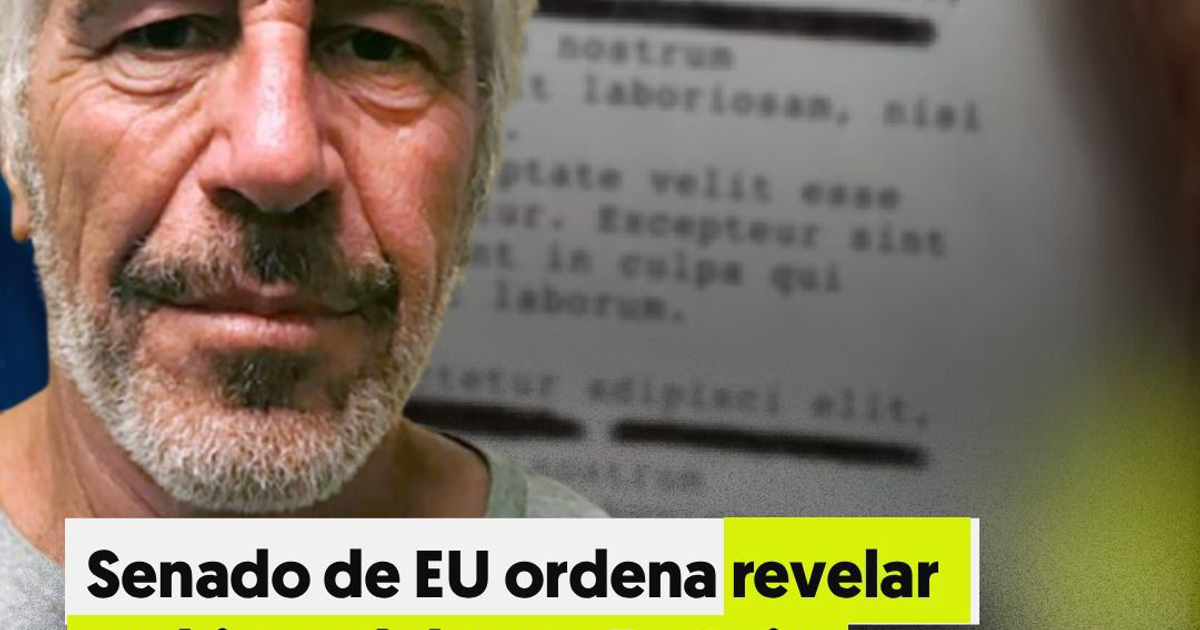 Hombre canoso con texto sobre el Senado de EE.UU. y revelación de información