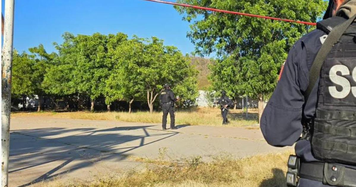 Agentes de seguridad en alerta en parque de Culiacán tras agresión