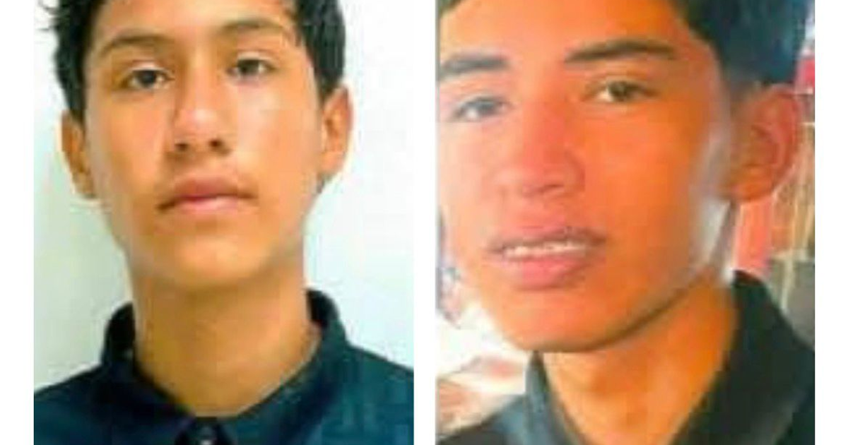 Retratos de Sergio Iván y Jonathan Alonso, adolescentes desaparecidos en Mazatlán.