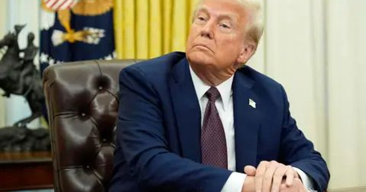 Donald Trump en la Oficina Oval hablando sobre narcotráfico y México