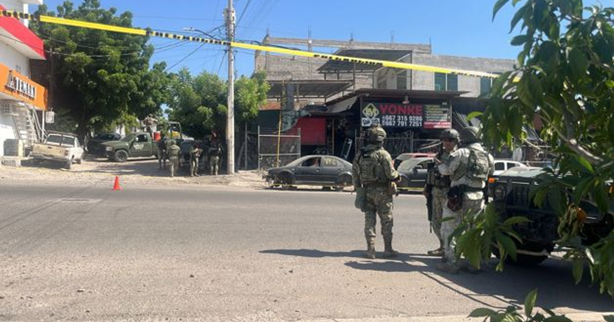 Operativo policial en Culiacán tras ataque en yonke
