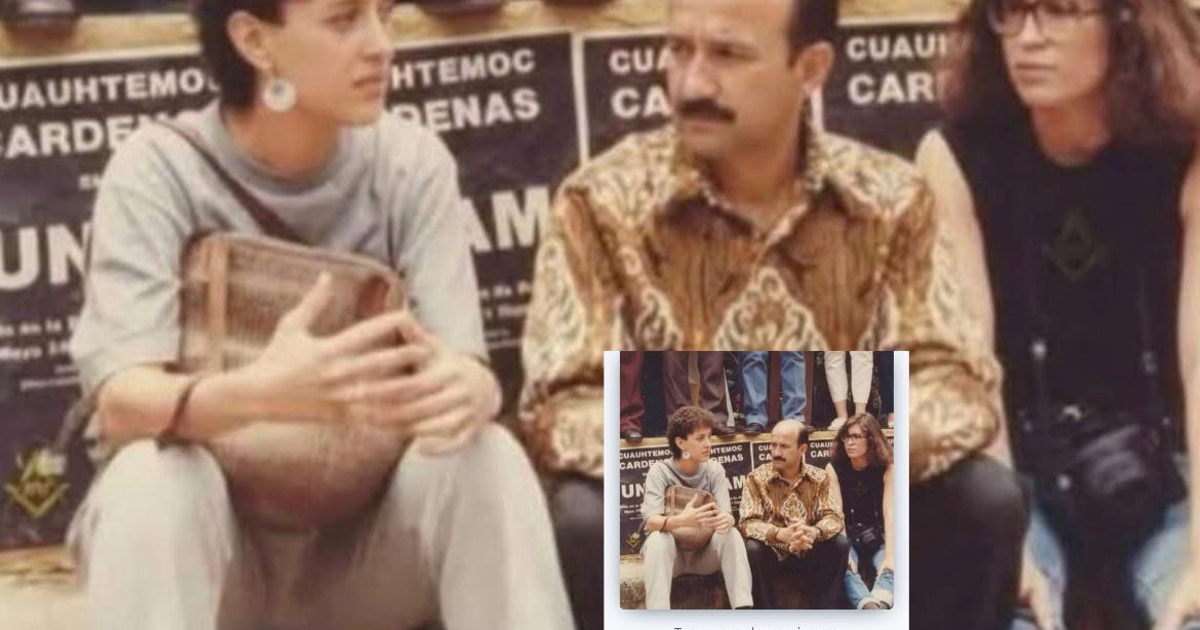 Claudia Sheinbaum, Carlos Salinas y Rosario Robles en una imagen debatida en redes sociales.