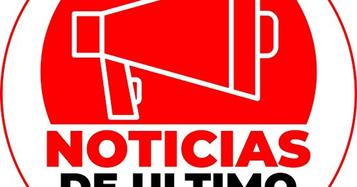 Megáfono blanco sobre fondo rojo con texto 'NOTICIAS DE ULTIMO'