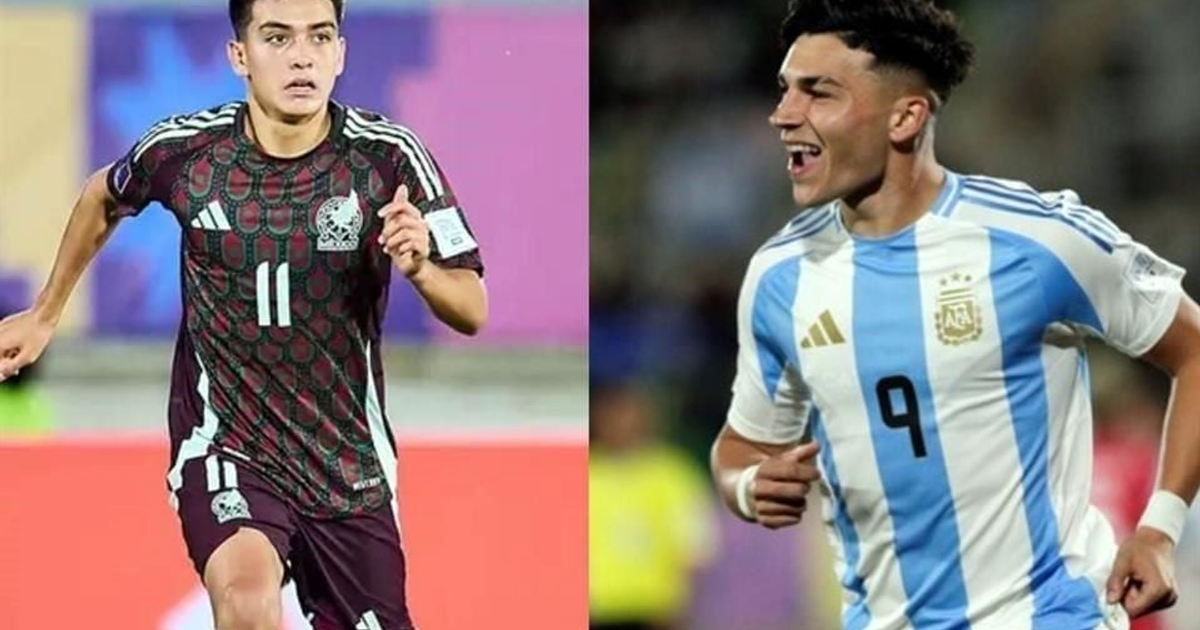 Jugadores de México y Argentina en el Mundial Sub-17 Catar 2025