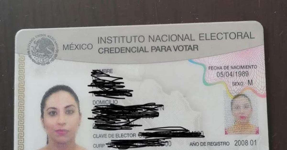 Credencial del INE posiblemente robada en Culiacán