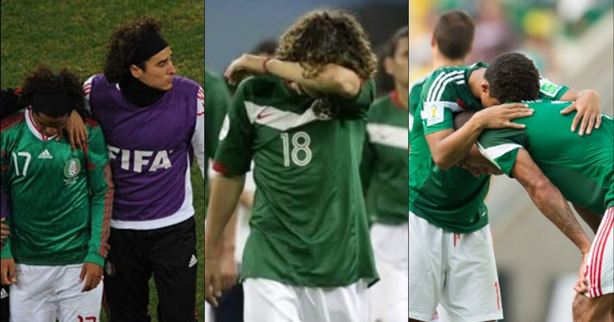 Jugadores de la Selección Mexicana mostrando emociones tras derrota ante Paraguay