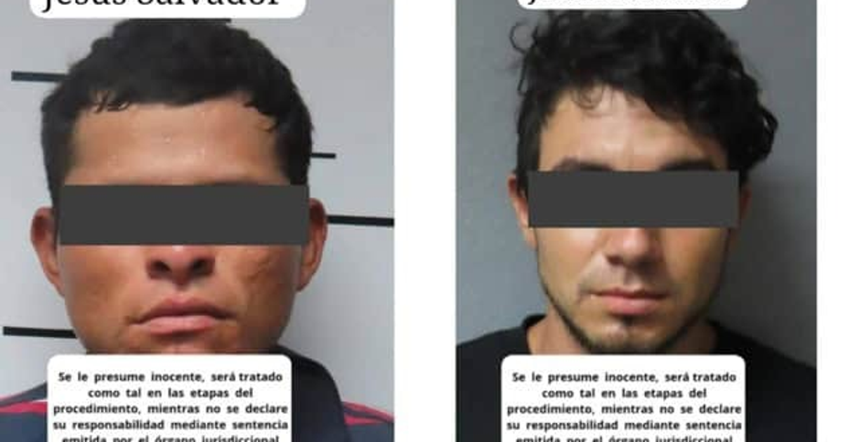 Fichas policiales de dos hombres detenidos en Mazatlán por vehículo robado