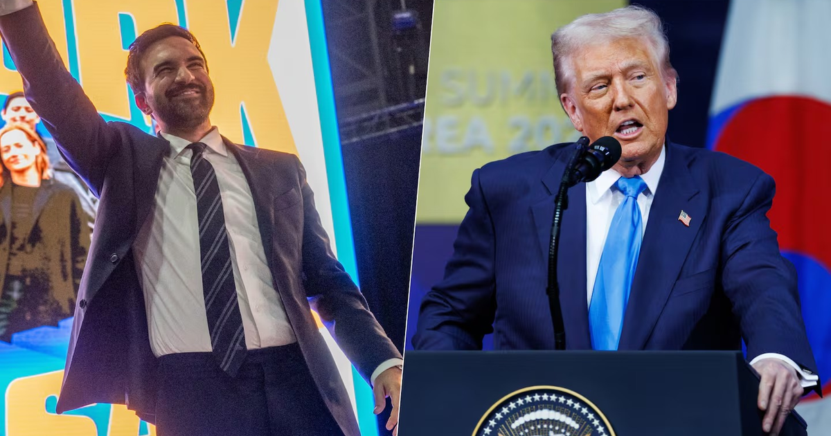 Zohran Mamdani celebrando su victoria electoral en Nueva York