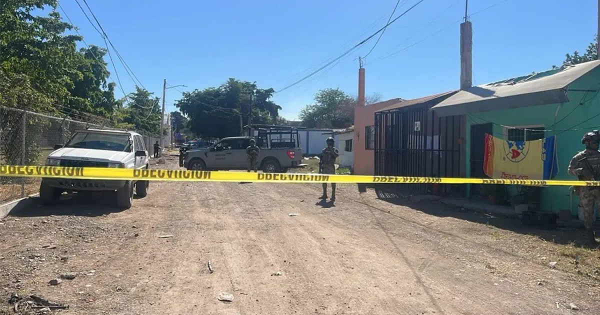 Operativo policial en Culiacán tras ataque a balazos con cordón de seguridad y agentes