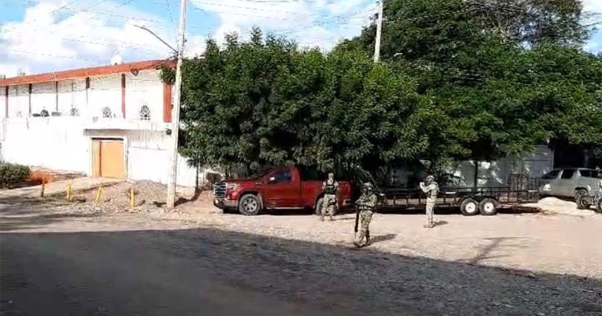 Militares en zona urbana de Culiacán posterior a balacera