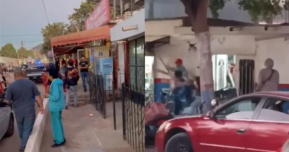 Jóvenes armados en desfile navideño en Ahome, Sinaloa