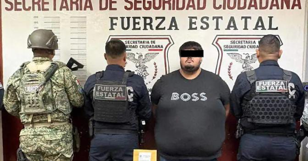 Presentación de Jesús Óscar "N" tras detención en Mexicali por la Fuerza Estatal de Seguridad