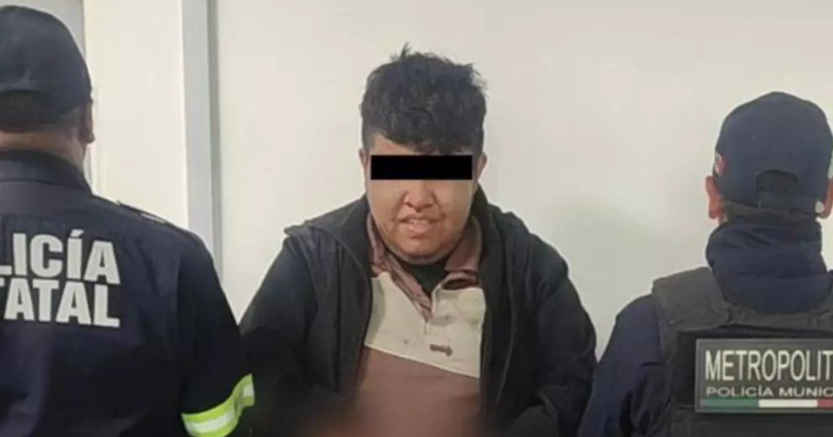 Detención de joven en Ecatepec, relacionado con homicidio de vendedora de cosméticos