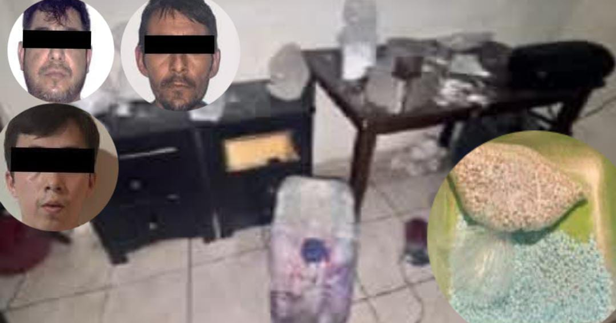 Autoridades mexicanas realizando un operativo en Culiacán contra un laboratorio clandestino de fentanilo.