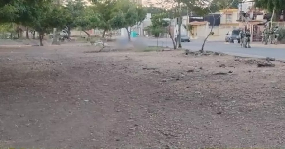 Escena del crimen en Culiacán donde un hombre fue asesinado a balazos