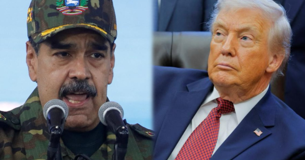 Dos políticos, uno militar y otro en traje, conversan; contexto diplomático entre Estados Unidos y Venezuela.