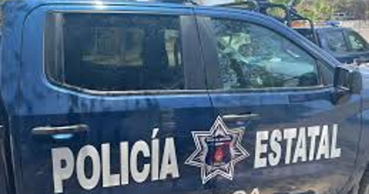 Automóvil de la Policía Estatal en Culiacán tras un incidente del 25 de diciembre de 2025