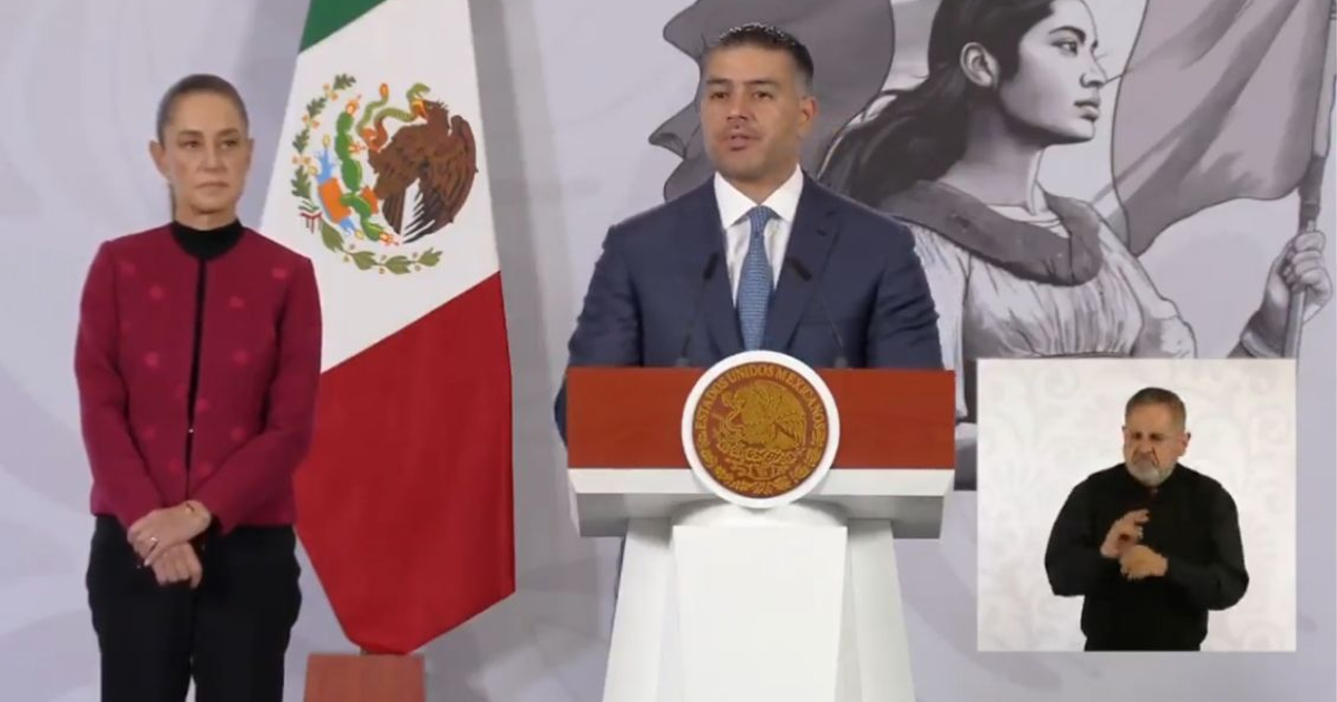 García Harfuch en conferencia sobre operativos de seguridad en Sinaloa