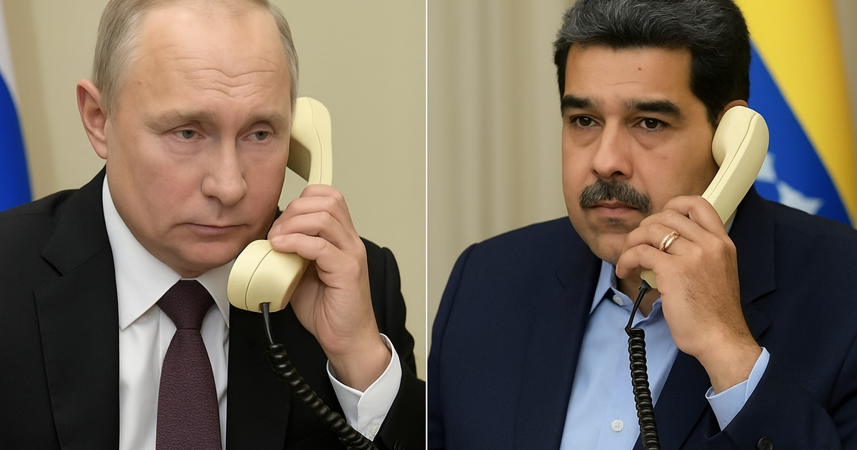Vladímir Putin y Nicolás Maduro discuten por teléfono sobre la colaboración entre Rusia y Venezuela en diversas áreas.