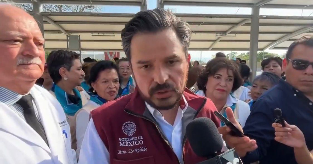 Zoé Robledo, director del IMSS, en conferencia de prensa sobre falta de medicamentos.