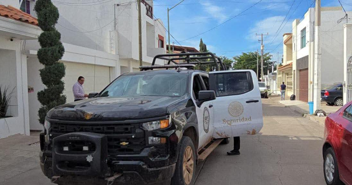 Camioneta de seguridad en Culiacán tras incidente en Rincón del Humaya