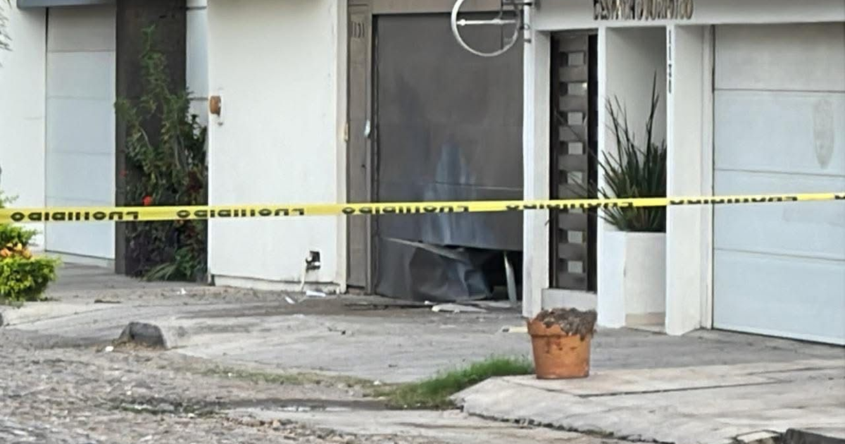 Vivienda acordonada en Culiacán tras explosivo lanzado desde un dron