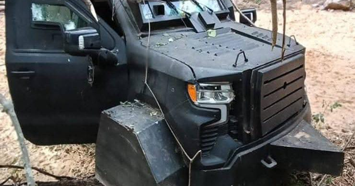 Vehículo monstruo blindado en Concordia tras operativo policial