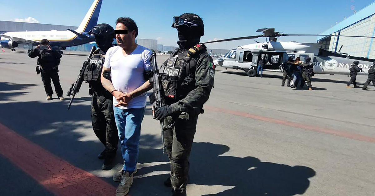 Detención de El Botox por fuerzas de seguridad en Apatzingán, Michoacán