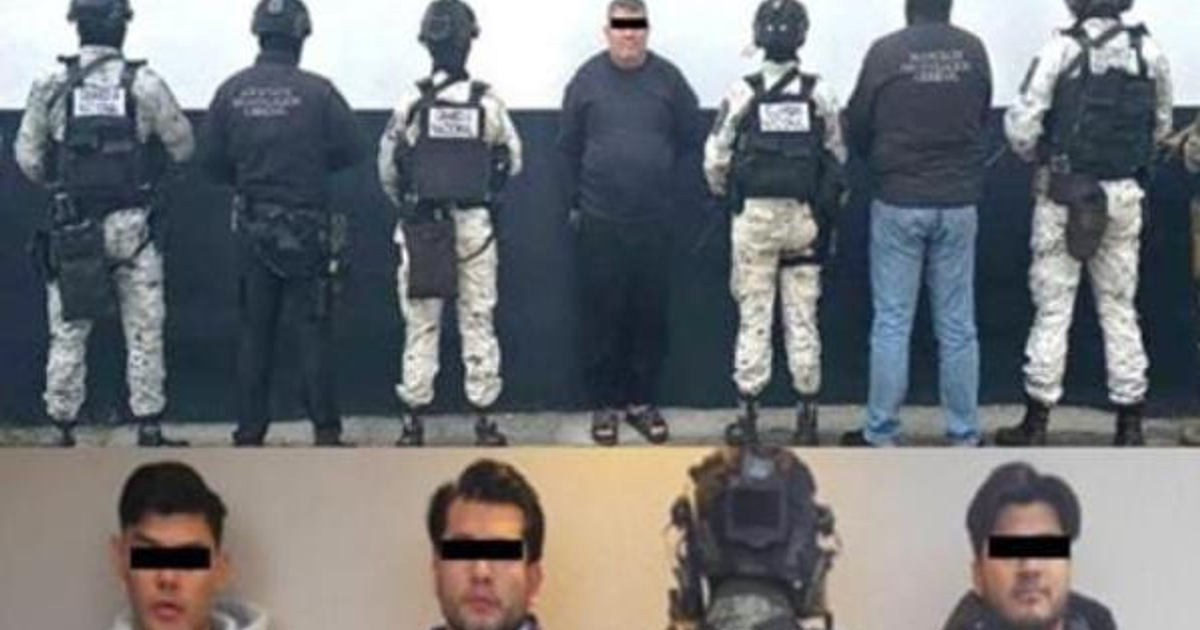 Agentes de seguridad arrestando a sospechosos en operación policial en Jalisco y Nayarit.