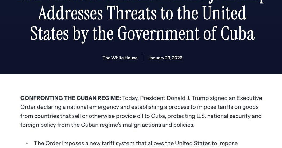 Orden ejecutiva de Trump sobre emergencia nacional.