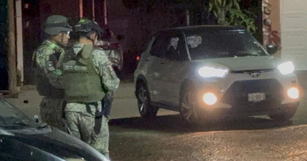 Agentes de seguridad en escena de intento de robo en Culiacán