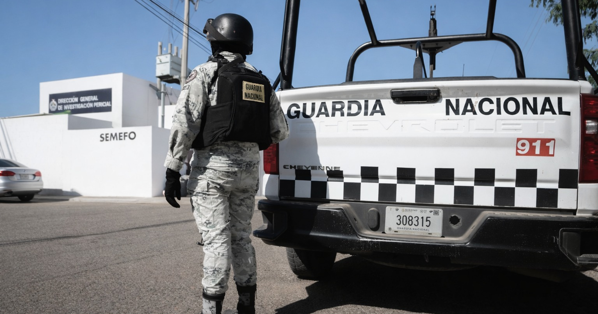Miembro de la Guardia Nacional en escena de investigación por agresión en Culiacán