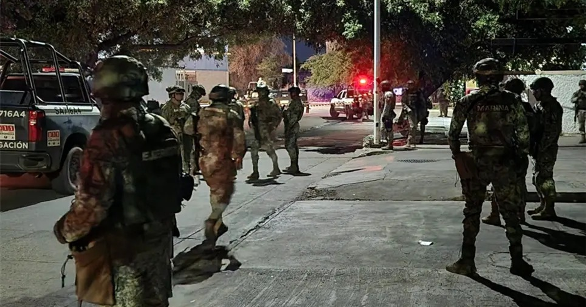 Operativo militar nocturno en Culiacán tras hallazgo de cadáver en el Centro.