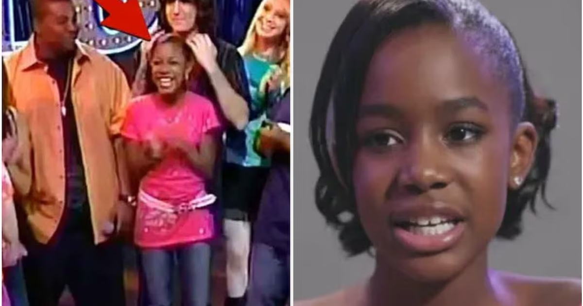 Dos partes de una imagen: personas aplaudiendo en un evento y una niña hablando emocionada, en homenaje a Kianna Underwood.