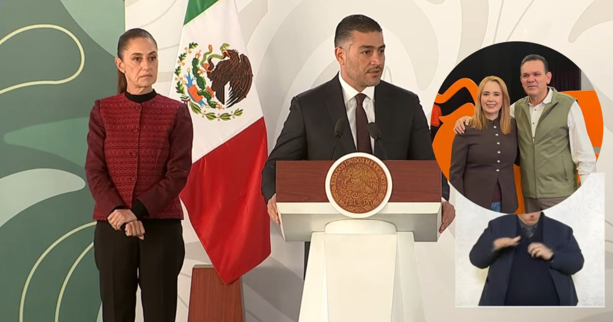 Conferencia de prensa en Sinaloa sobre seguridad.