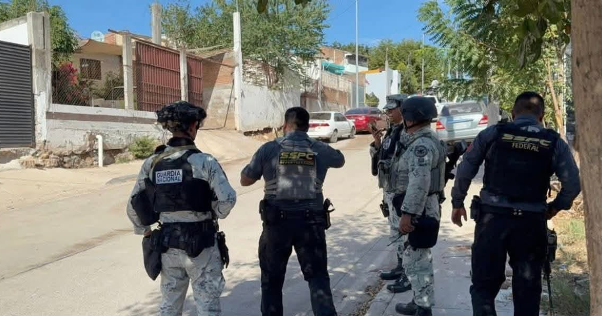 Fuerzas de seguridad reunidas en Culiacán tras el incidente en la colonia El Mirador