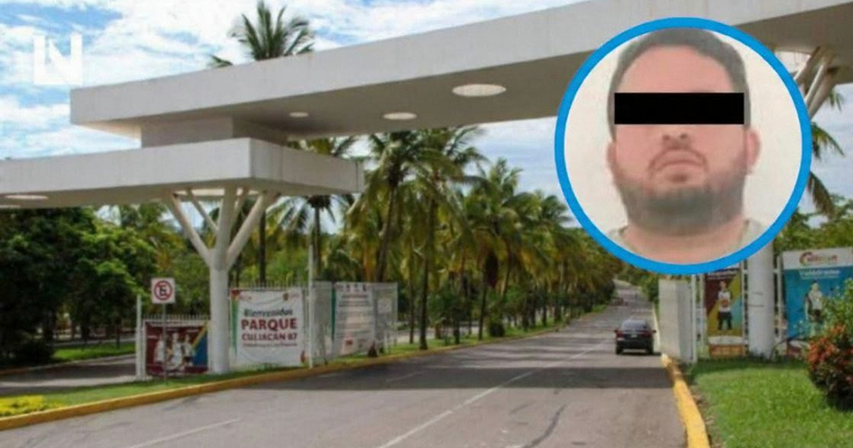 Entrada parque Culiacán con rostro censurado.